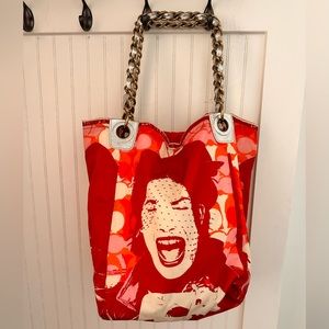 Coach Nylon Tote - Chain Strap- Bonnie Cashin Print